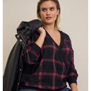 Torrid size 6 (30) women’s sweater waffle knit